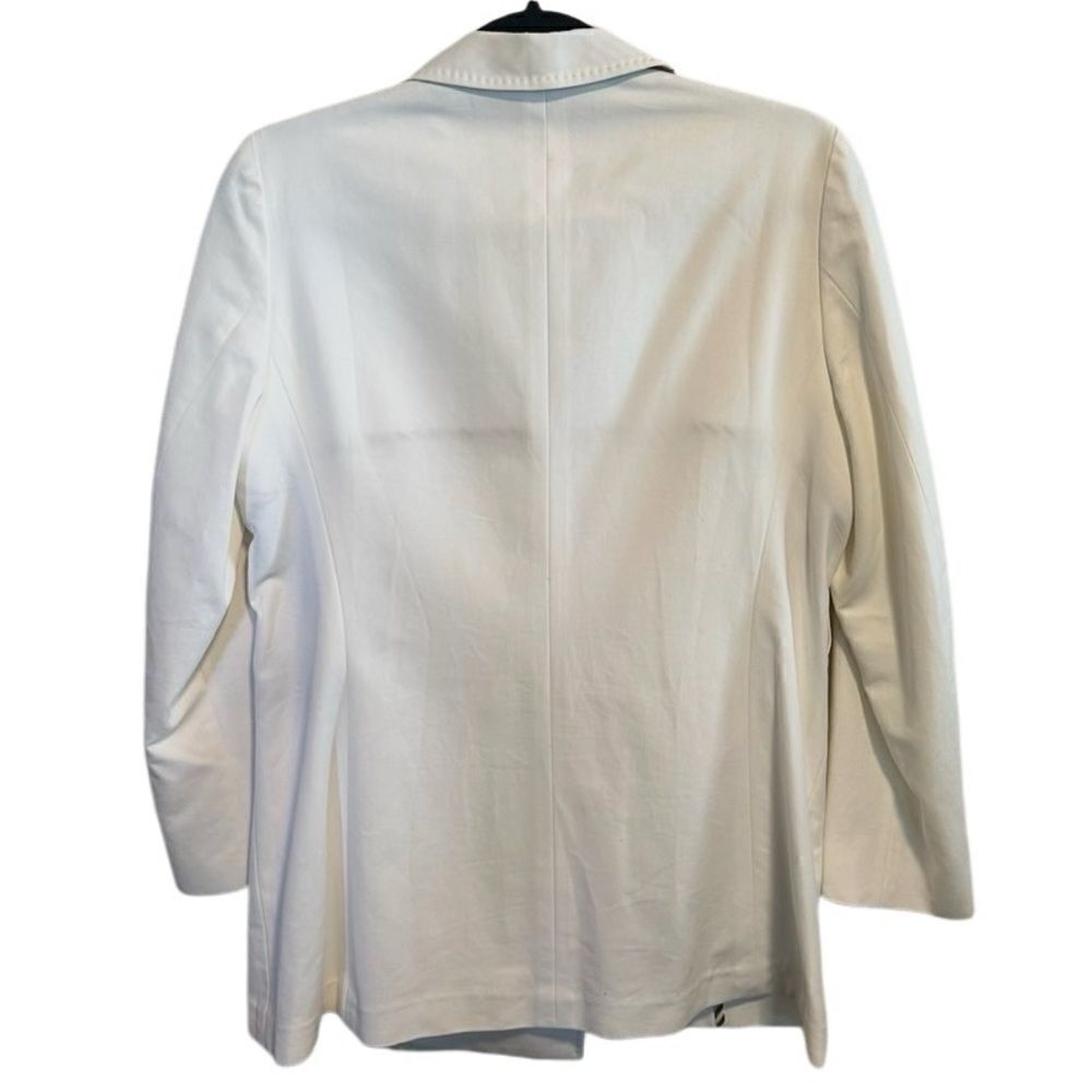 Burberry- Women’s Cotton Shorter Length Trench Jacket in White Size US 8 - Picture 6 of 12